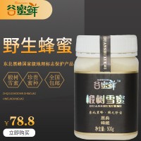 东北黑蜂谷蜜鲜纯天然野生椴树雪蜜饶河县特产500克