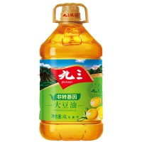 九三 非转基因 食用油 三级 大豆油 4L 包邮