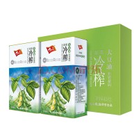 九三 非转基因 食用油 冷榨大豆油（1L*2） 礼盒 包邮