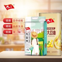 九三 纤13种谷物 杂粮饭2.5kg+非转基因精榨大豆油5L 组合装