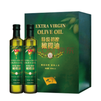 九三 食用油 低温冷榨 特级初榨橄榄油礼盒装 500ml*2