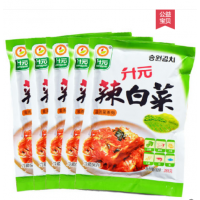 升元韩式泡菜辣白菜朝鲜族延吉风味下饭菜冰镇更爽口288g*5袋