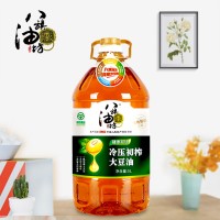 八旗物理冷压初榨大豆油5L东北非转基因