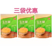 黑龙江 玉米糊40g*10小包/袋*3袋 糊粉冲饮 早餐速食粥玉米粉袋装即食粗粮代餐 （港澳台不发）