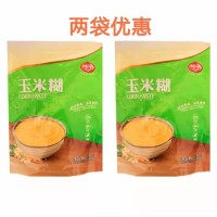 黑龙江 玉米糊400g*2袋 糊粉冲饮 早餐速食粥玉米粉袋装即食粗粮代餐 （港澳台不发）