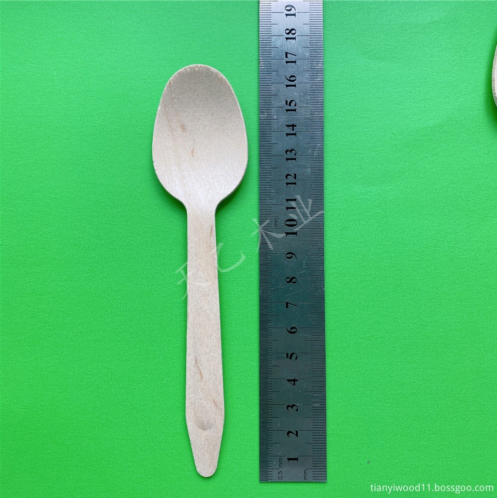 一次性木制餐具木制勺子165mm