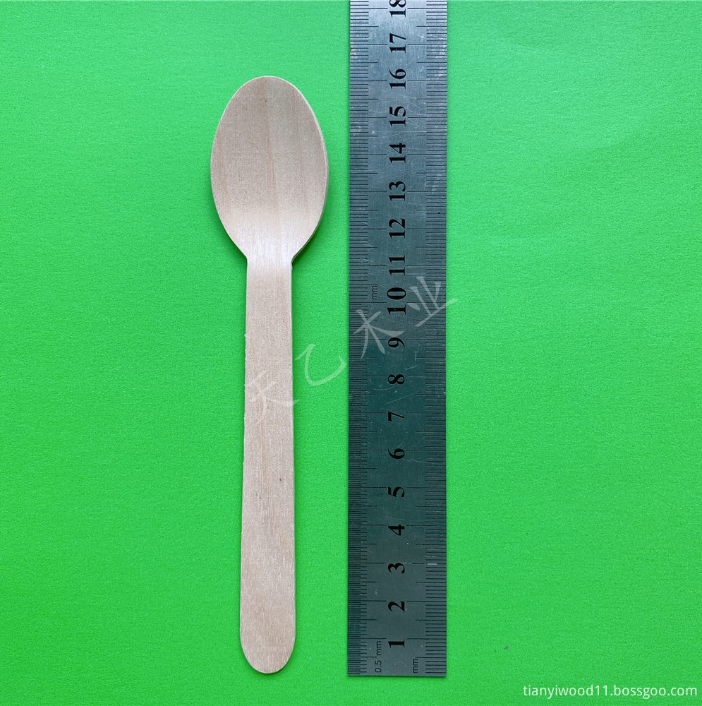 一次性木制餐具木制勺子160mm