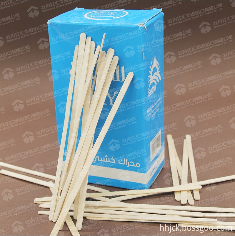 生产批发木制咖啡搅拌棒