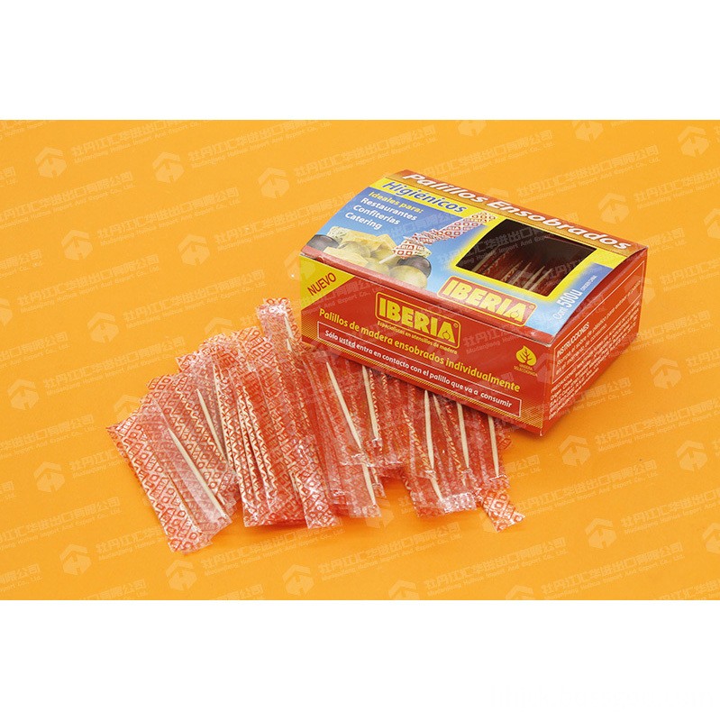 塑料单包装木制牙签