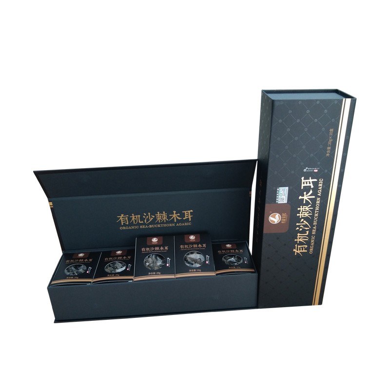 有机沙棘木耳黑色烟条礼盒 净含量：200g/盒*2盒