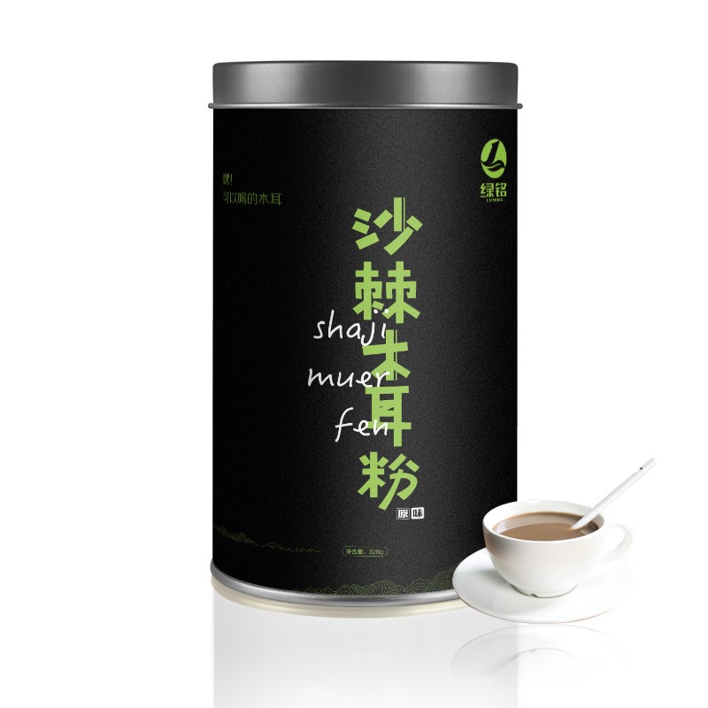 沙棘木耳粉 罐装  净含量：320克/罐