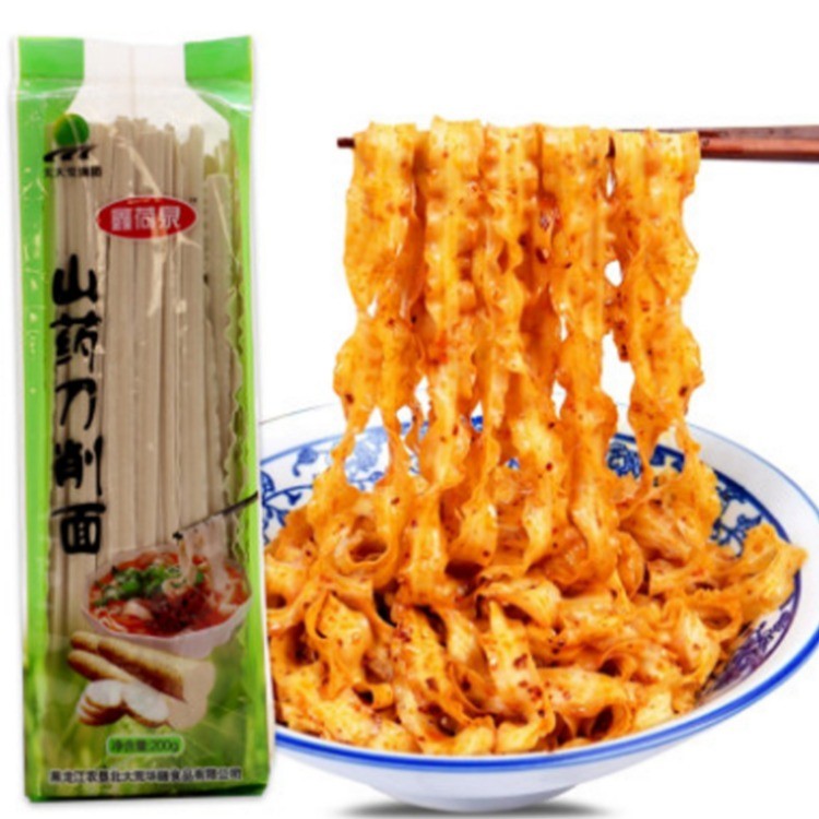 北大荒鑫荷泉山药刀削面200g*12袋/盒