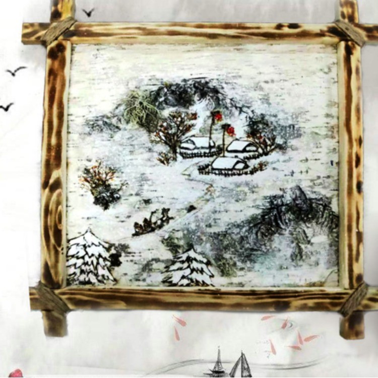 Birch bark paintings