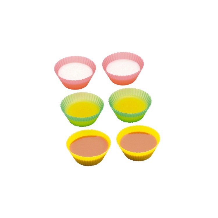 硅胶马芬杯　小号3个中号3个