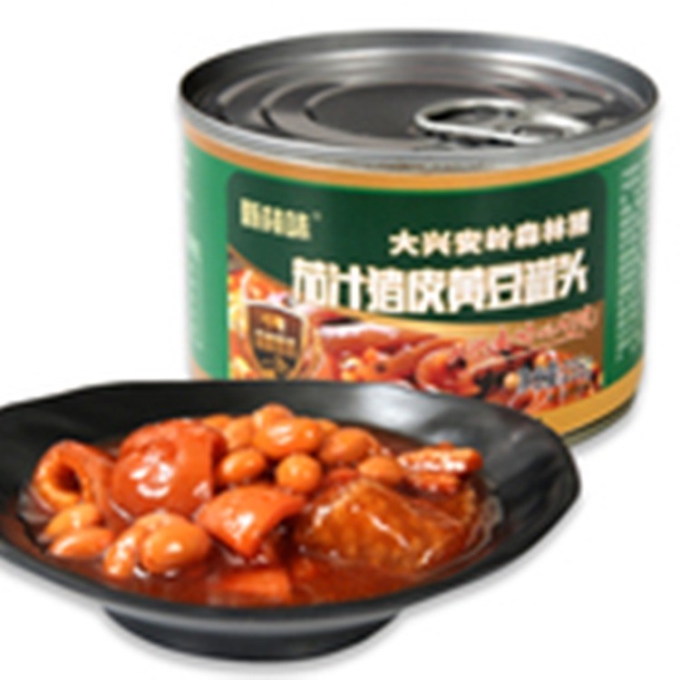 茄汁猪皮黄豆罐头
