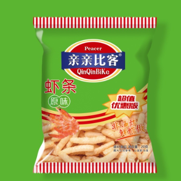 亲亲比客虾条原味18g