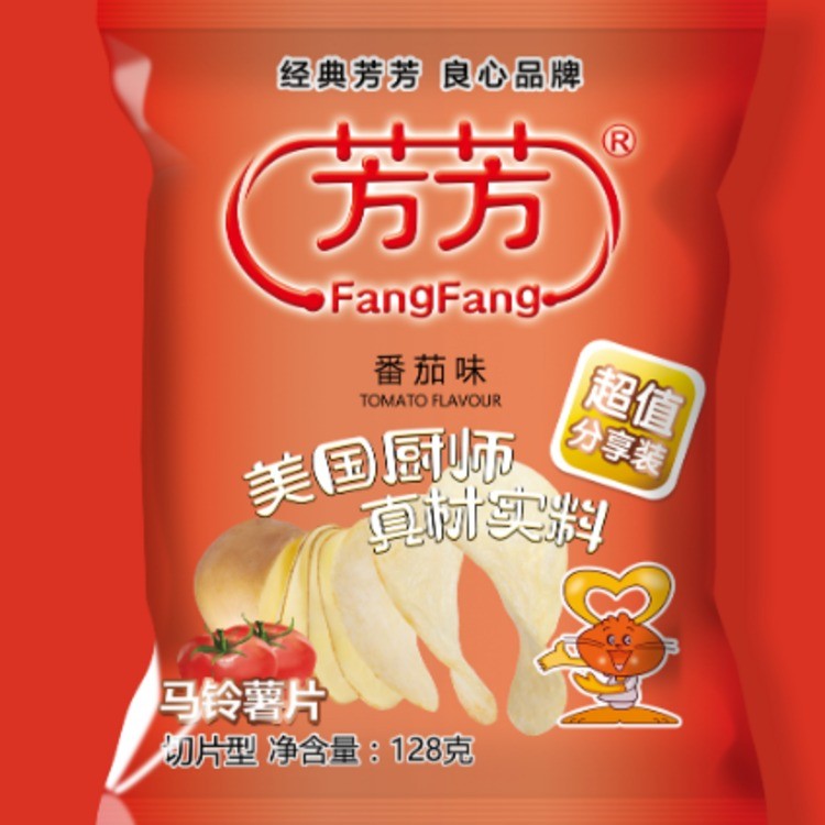 芳芳薯片番茄味120g