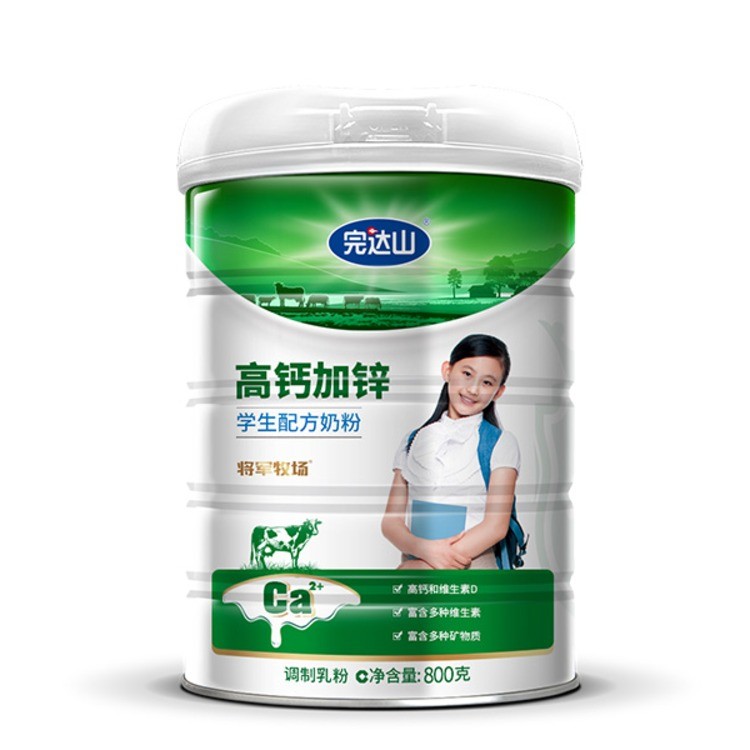 完达山将军牧场高钙加锌学生配方奶粉