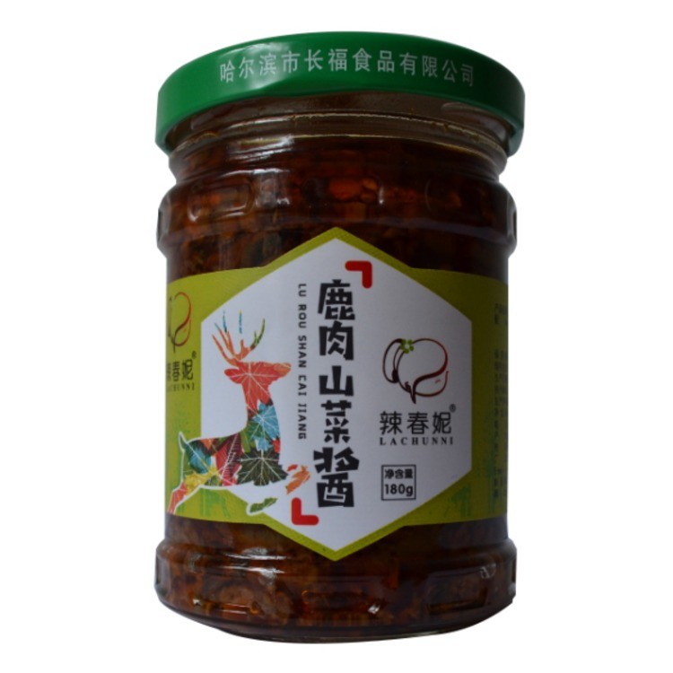 辣春妮鹿肉山菜酱