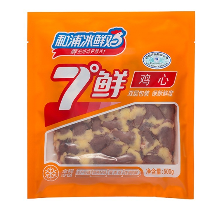和浦冰鲜鸡7°鲜鸡心