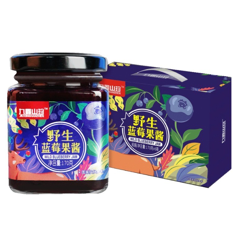 九鑫山珍野生蓝莓果酱