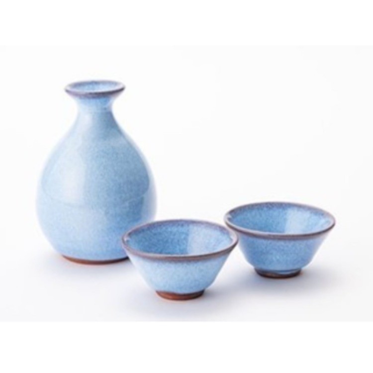 0032 波纹釉 成套酒具