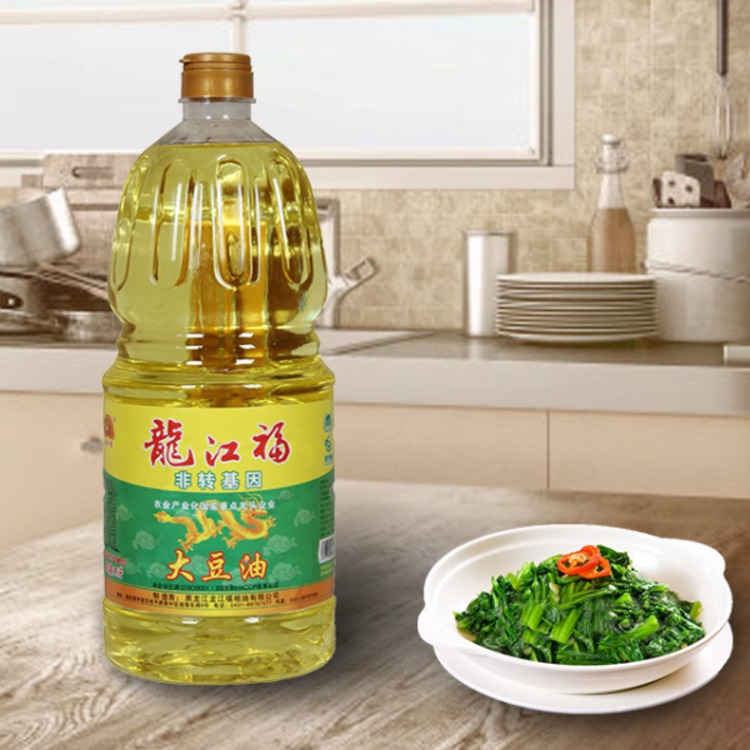 龙江福非转基因一级大豆油1.8L