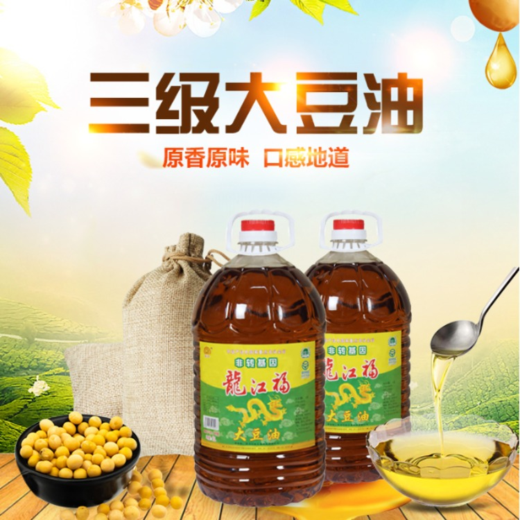 龙江福非转基因三级10L大豆油