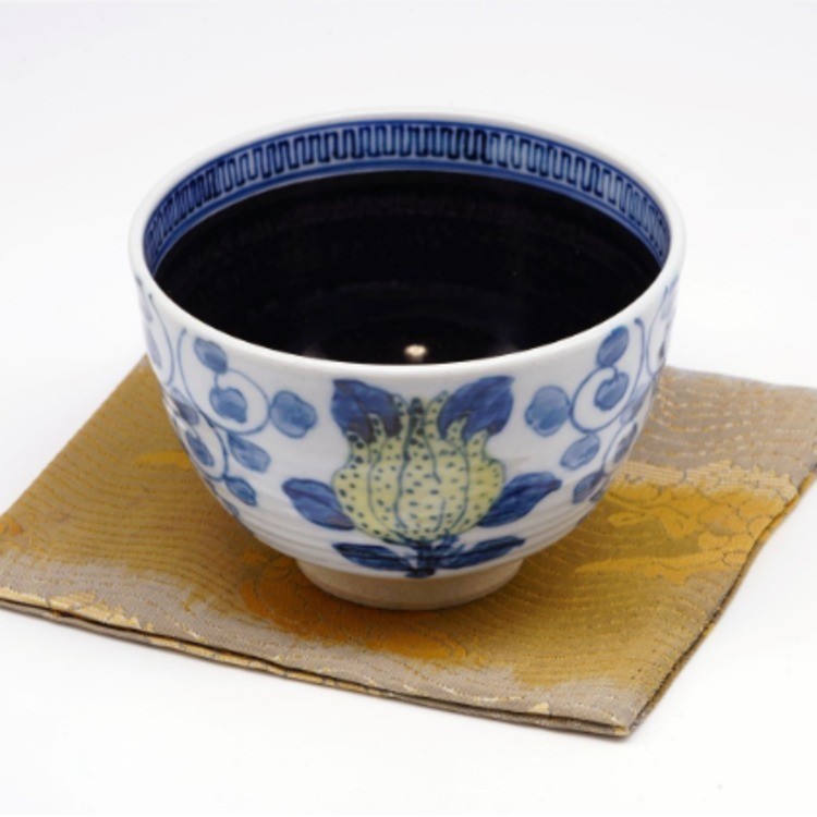 0015 彩绘三多纹抹茶碗
