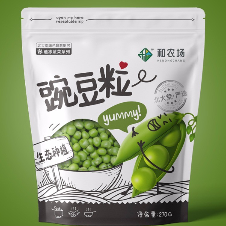 速冻豌豆粒