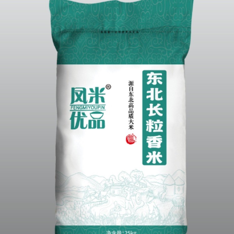 凤米优品凤小丫系列25kg编织袋长粒香米