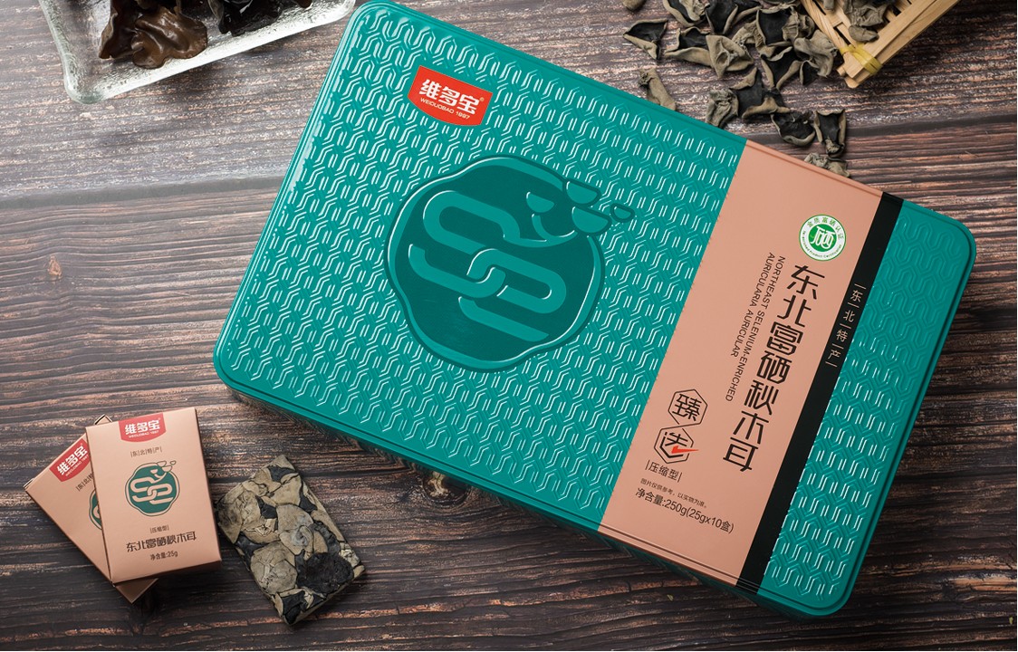 富硒铁盒250克木耳（压缩）