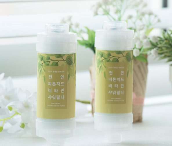 天然 Phytoncide维生素沐浴过滤器