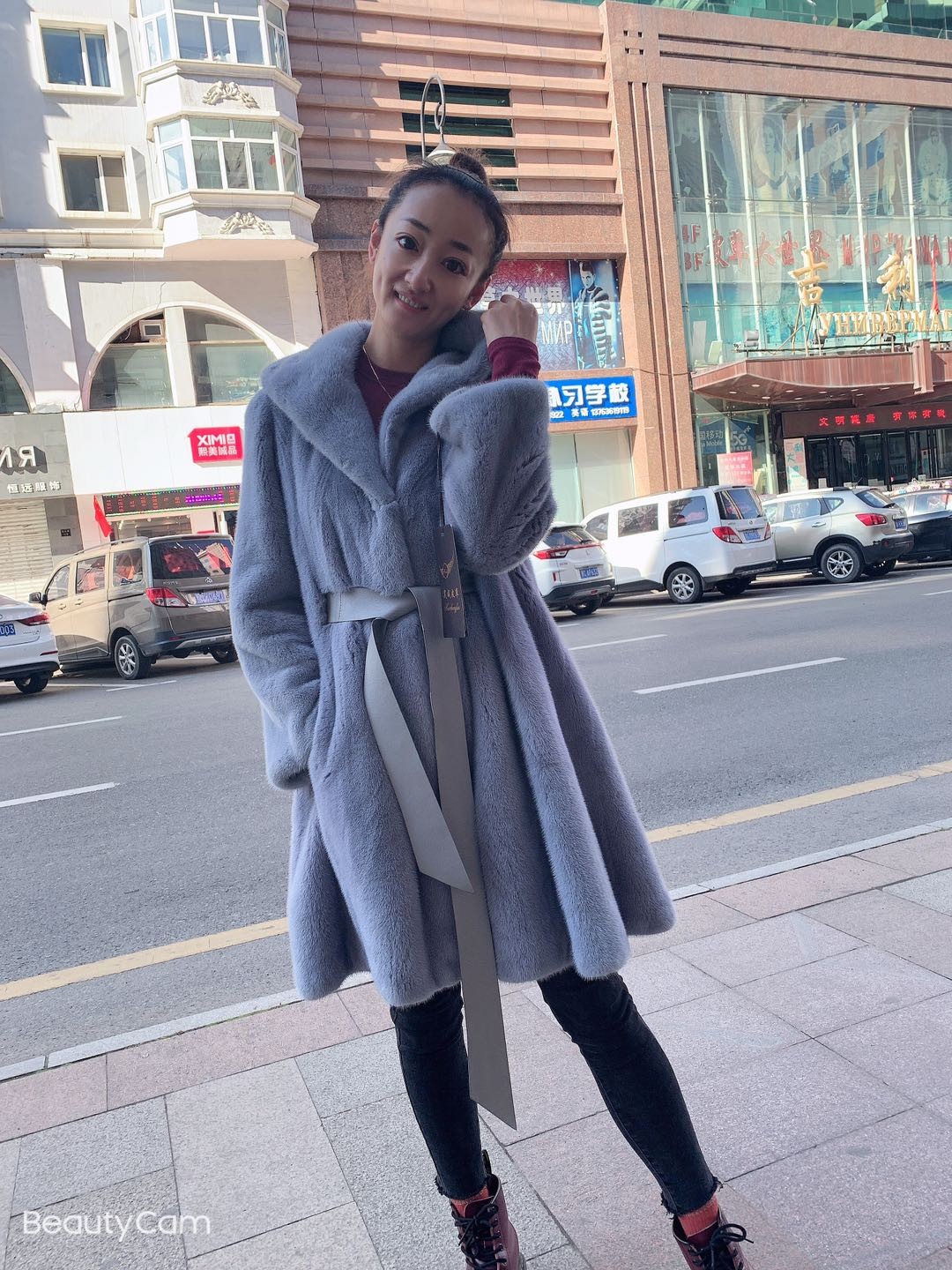 水貂进口皇冠段二皮 （蓝色）