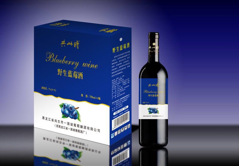 蓝莓红酒