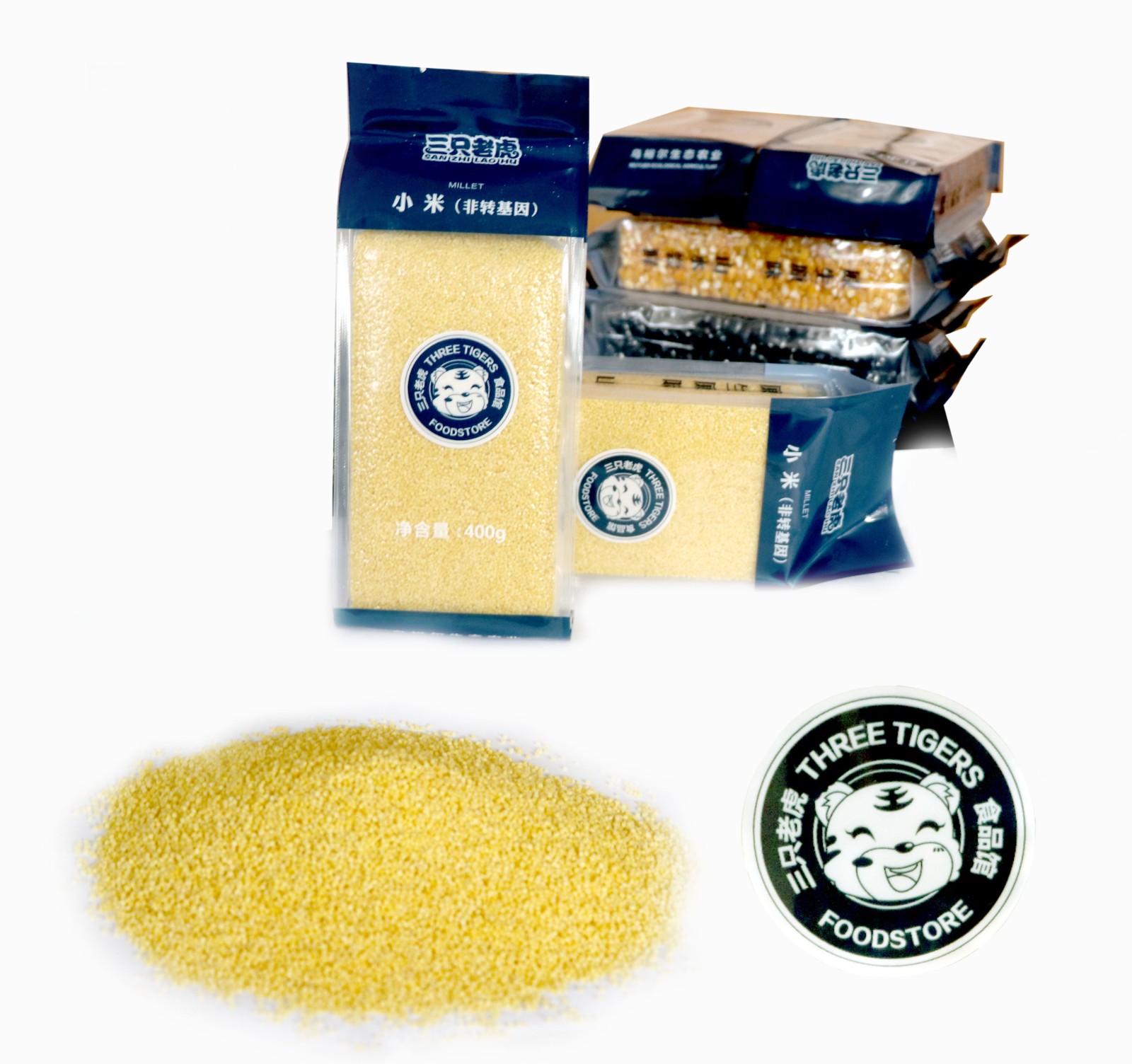 三只老虎黄小米400g