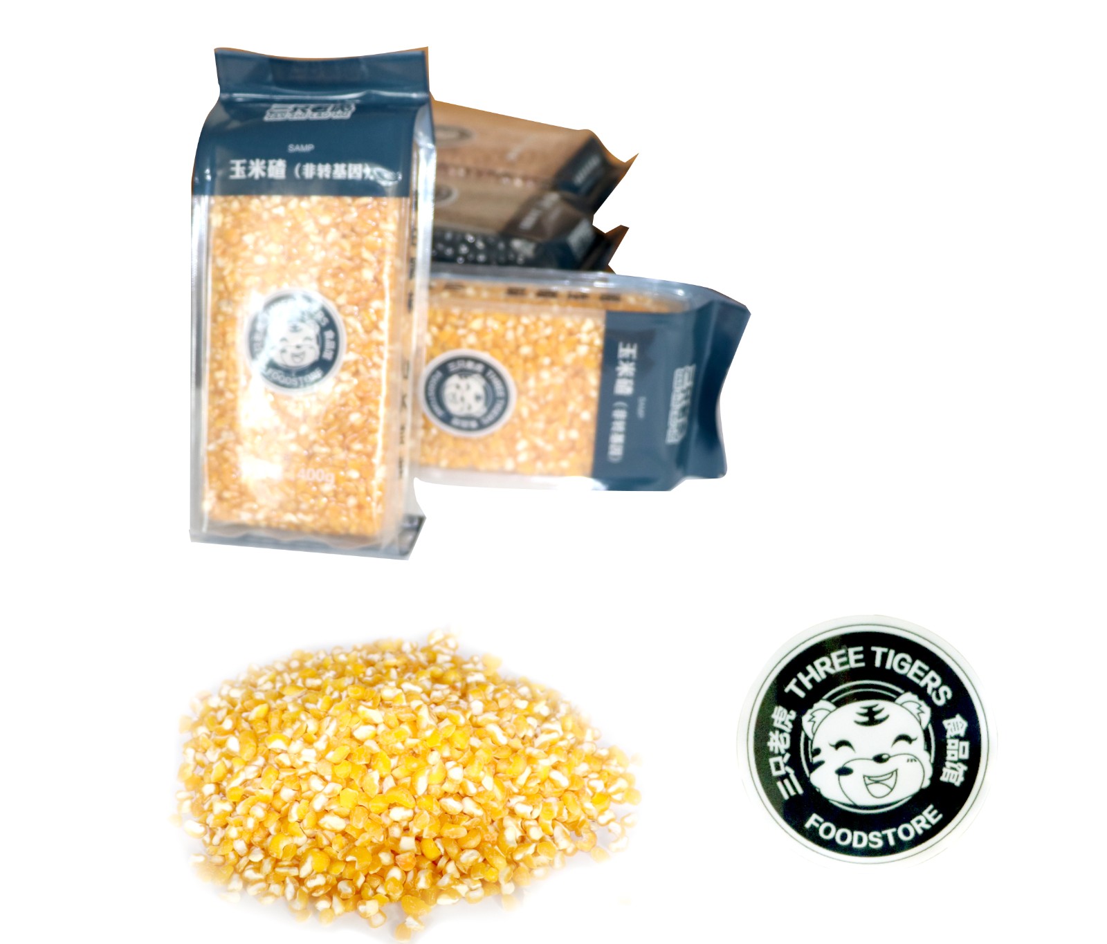 三只老虎东北玉米碴400g