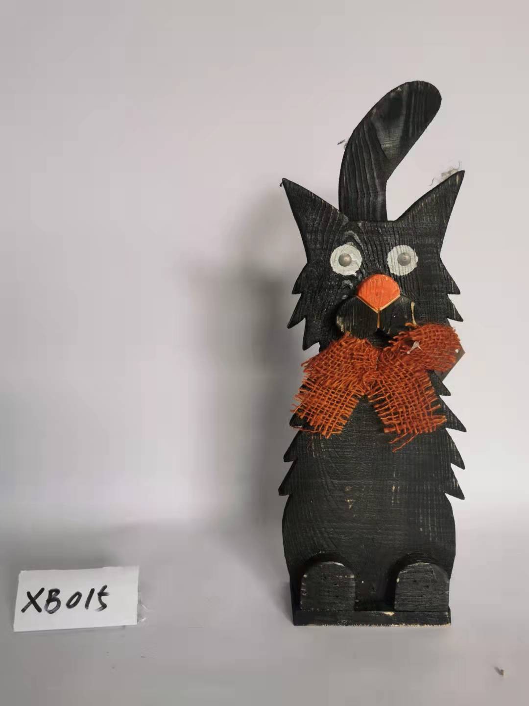 万圣节装饰礼品黑猫木片南瓜鬼巫婆节日家居装饰品